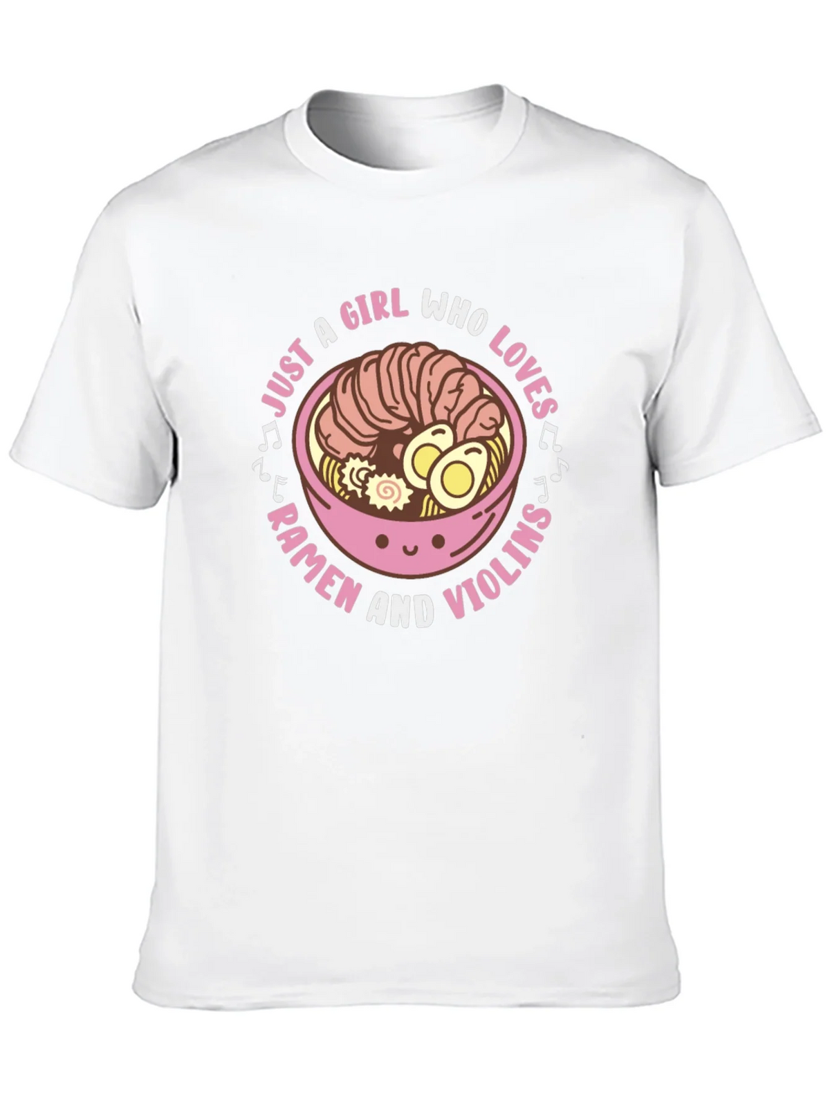 Ramen & Violins Graphic Tee - Just a Girl Who Loves product image 5