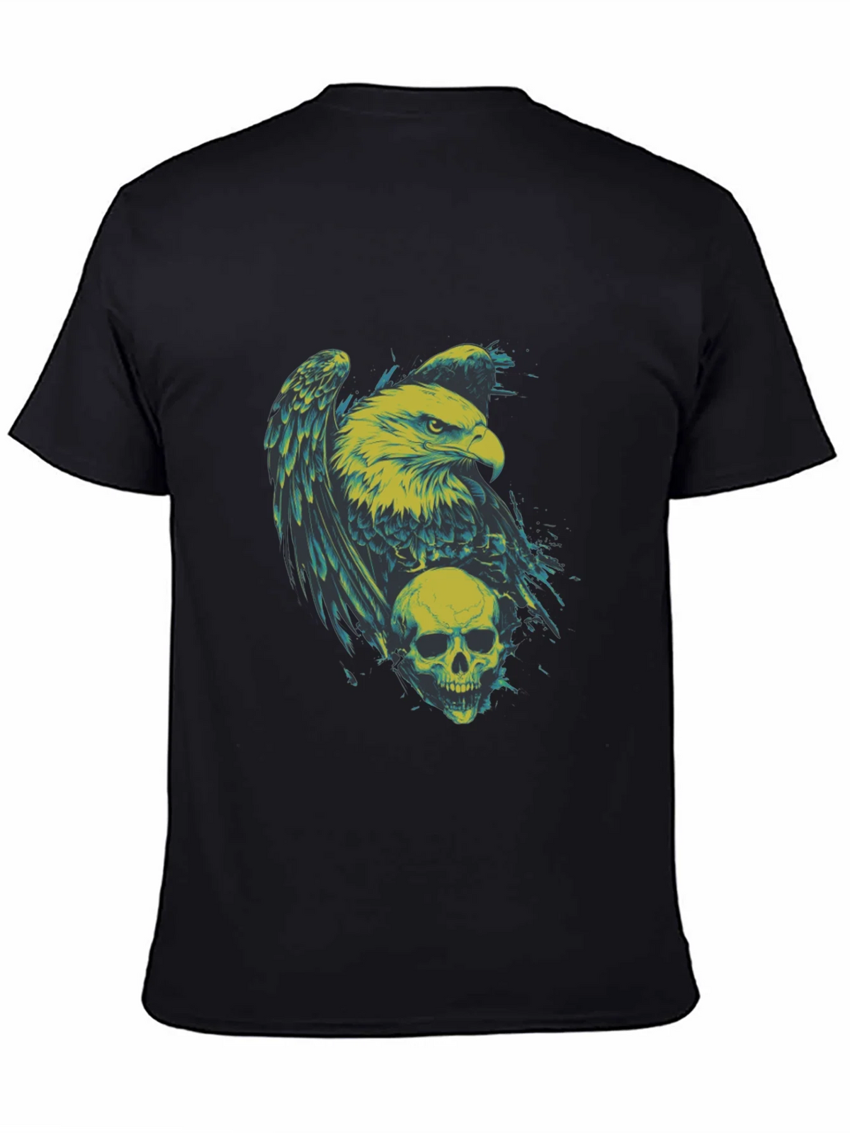 Eagle and Skull Graphic Print T-Shirt product image 4
