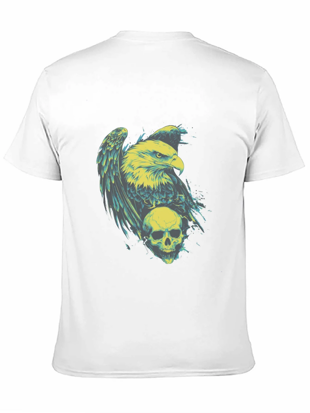 Eagle and Skull Graphic Print T-Shirt product image 8