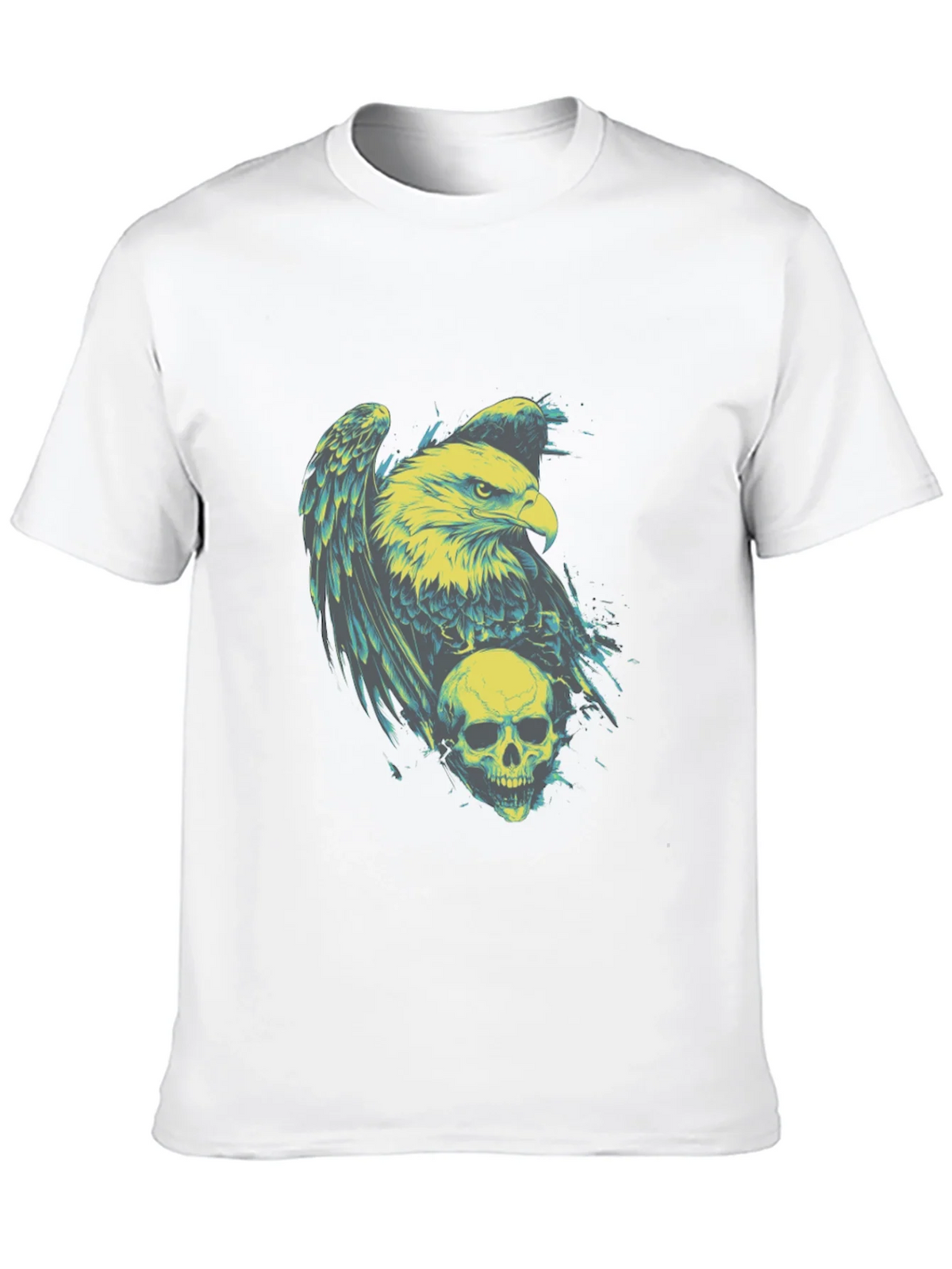 Eagle and Skull Graphic Print T-Shirt product image 7