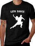 Lets Dance Graphic Tee - Black Cotton Shirt product image 1