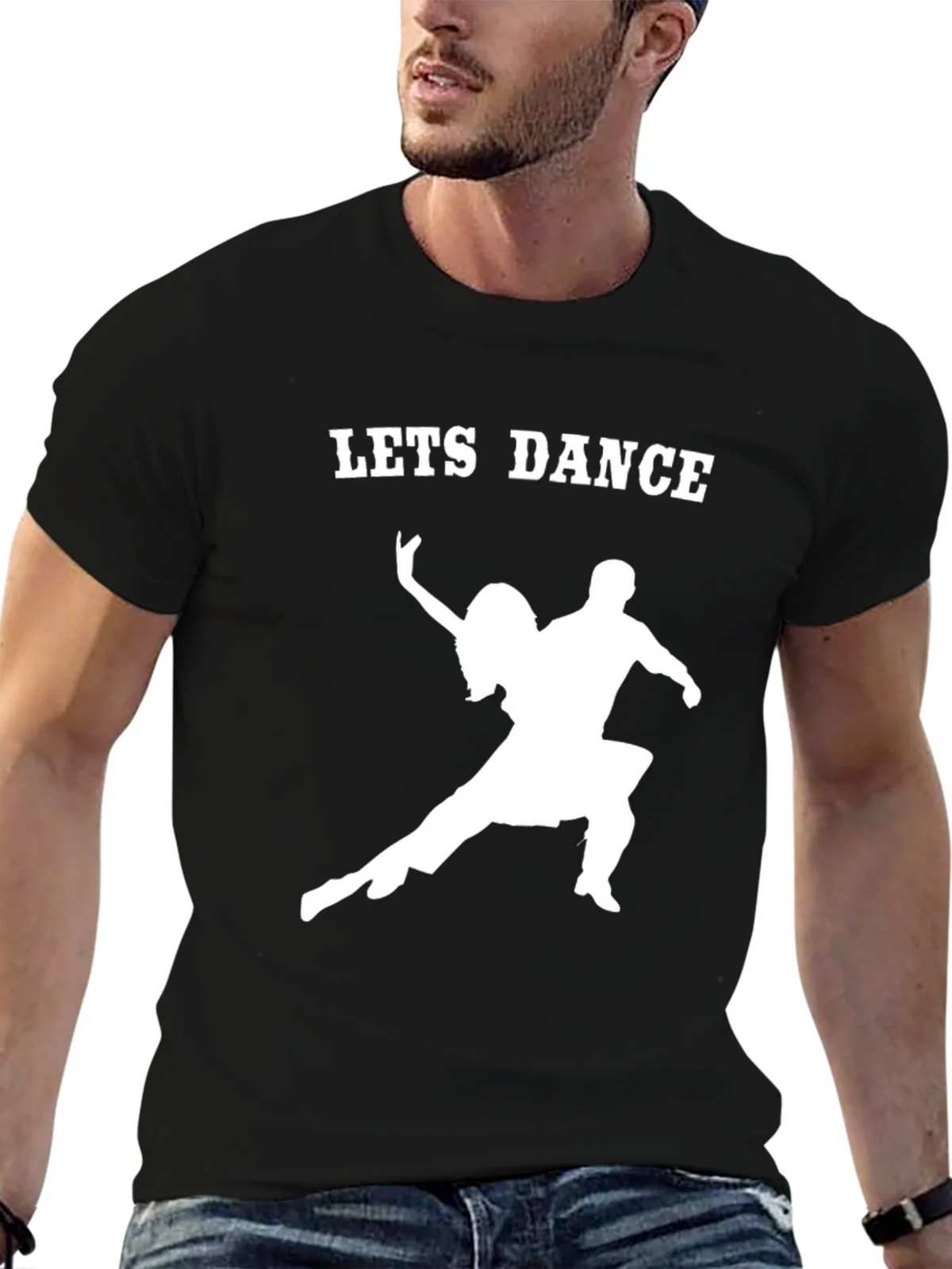 Lets Dance Graphic Tee - Black Cotton Shirt product image 6