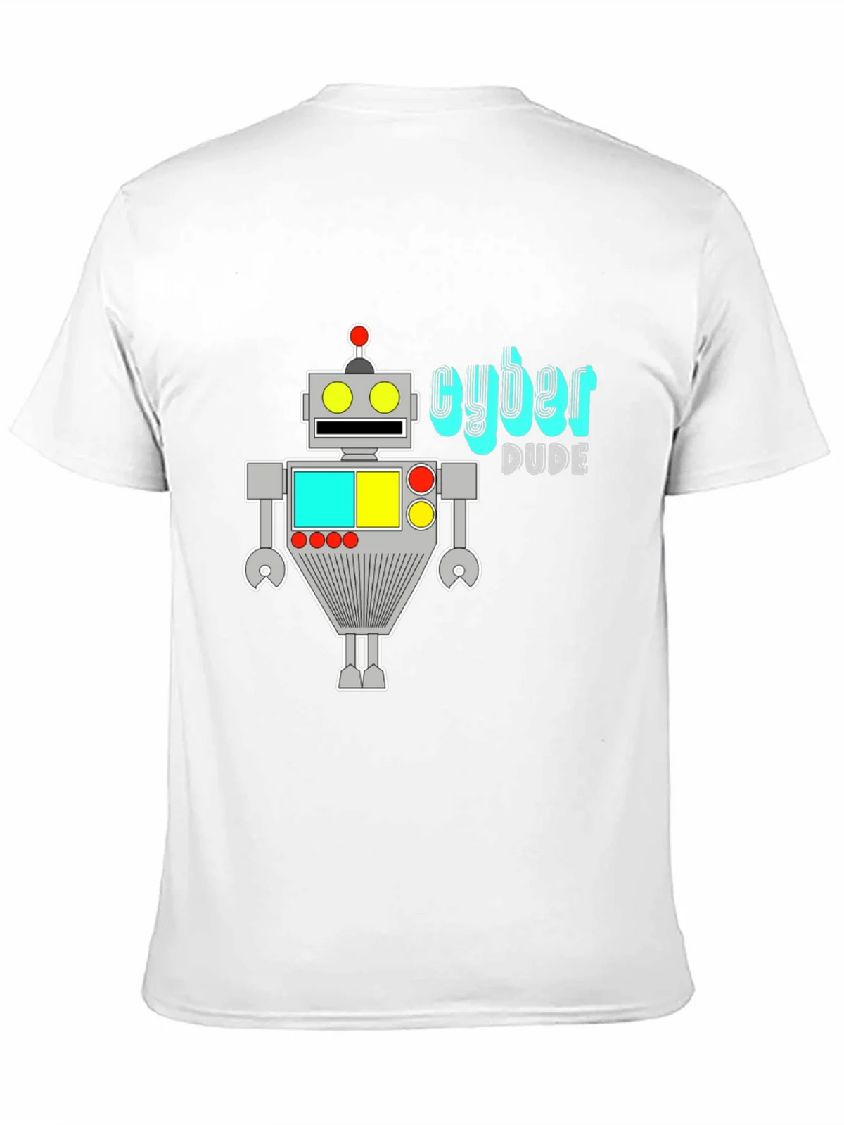 Cyber Dude Robot Graphic Black T-Shirt product image 10