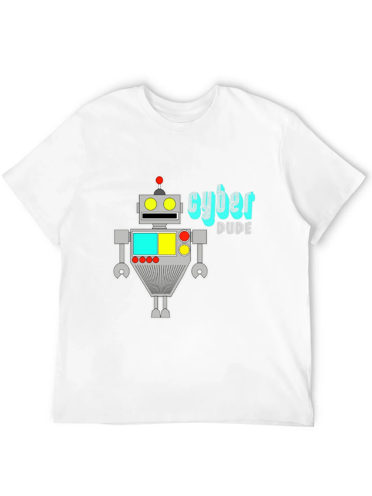 Cyber Dude Robot Graphic Black T-Shirt product image 11