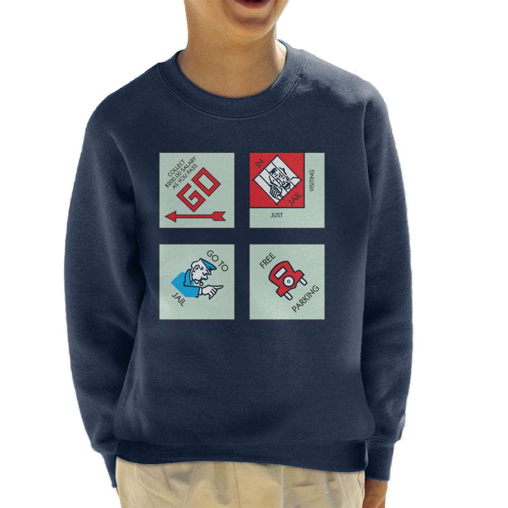 Monopoly Classic Corner Tiles Kid's Sweatshirt product image 1