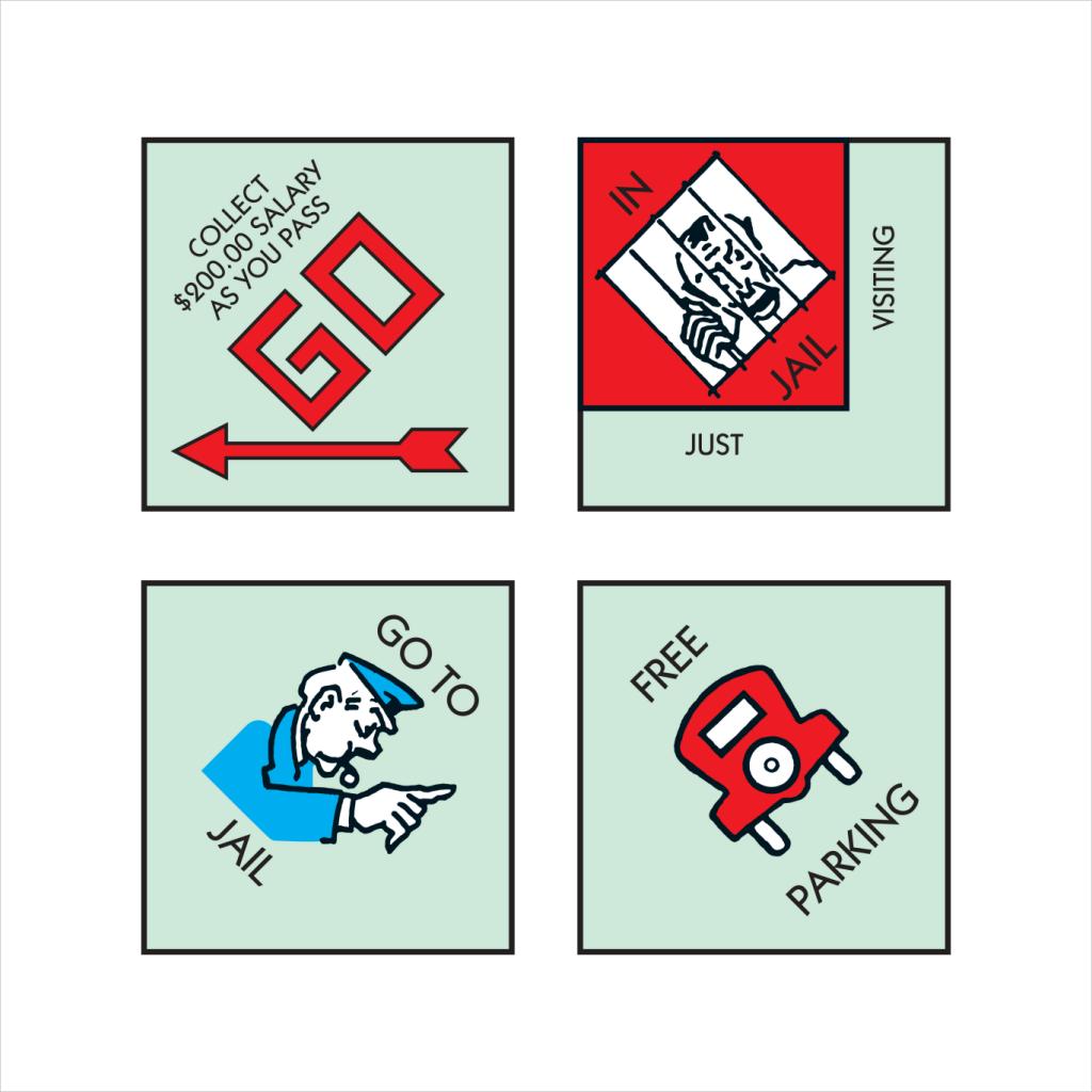 Monopoly Classic Corner Tiles Kid's T-Shirt product image 2