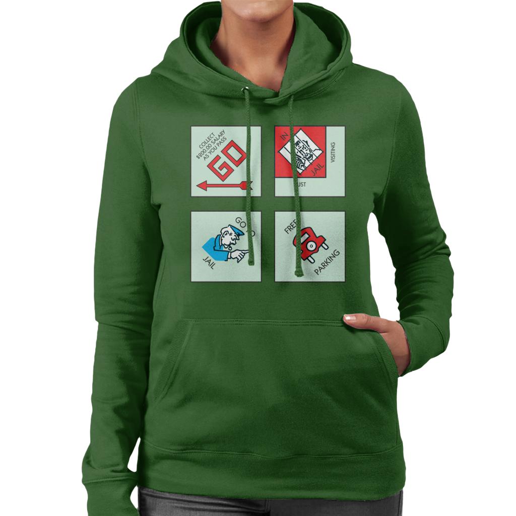 Monopoly Classic Corner Tiles Women's Hooded Sweatshirt product image 6