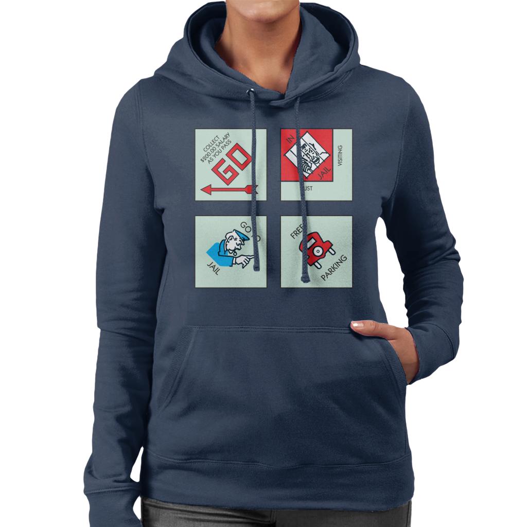 Monopoly Classic Corner Tiles Women's Hooded Sweatshirt product image 4