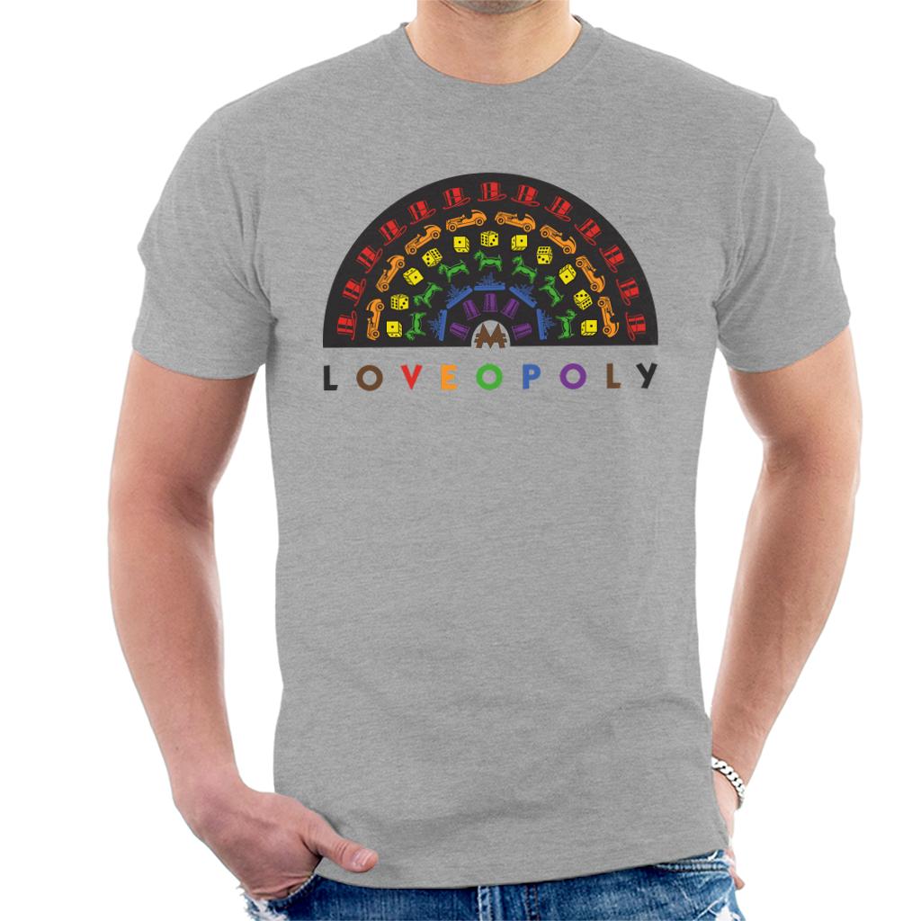 Monopoly Loveopoly Rainbow Character Tokens Men's T-Shirt product image 1