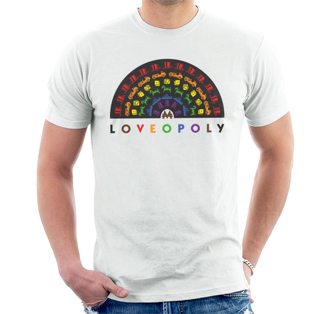 Monopoly Loveopoly Rainbow Character Tokens Men's T-Shirt product image 4