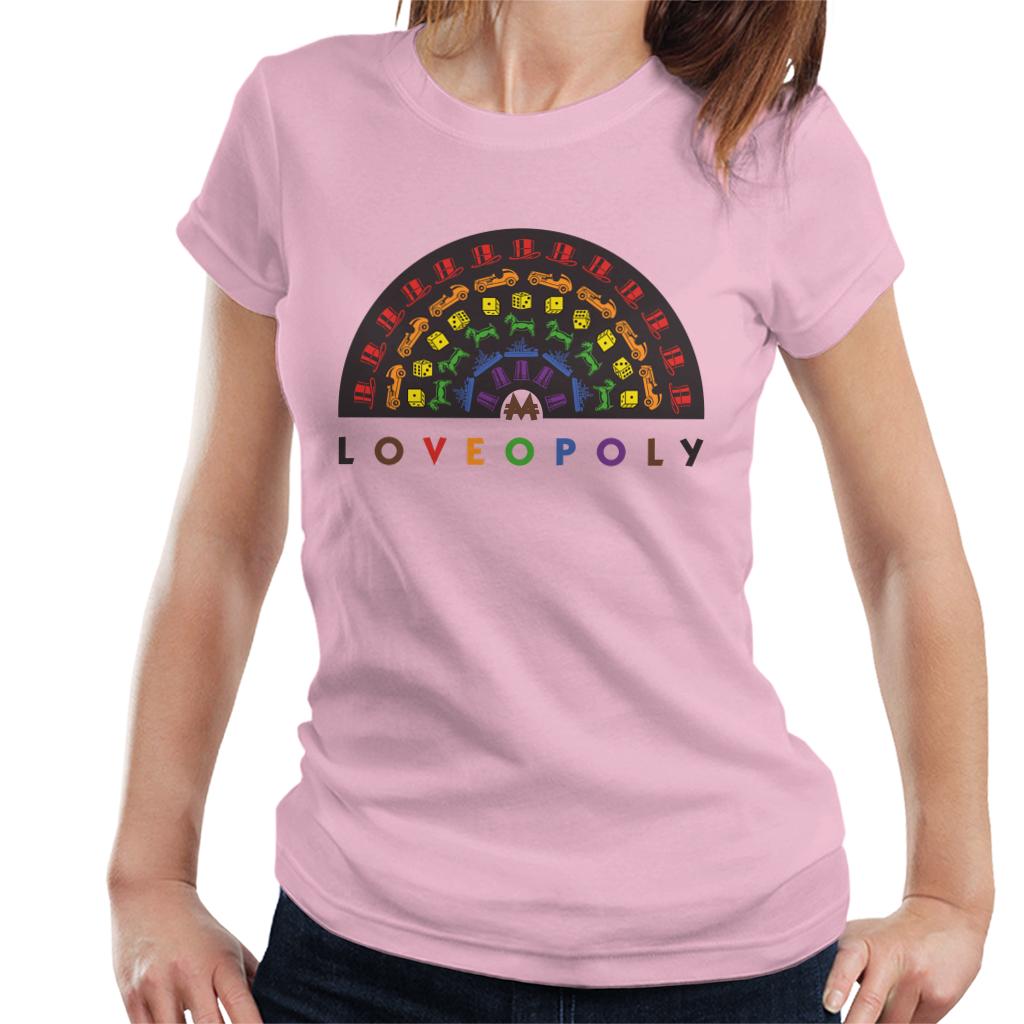 Monopoly Loveopoly Rainbow Character Tokens Women's T-Shirt product image 6