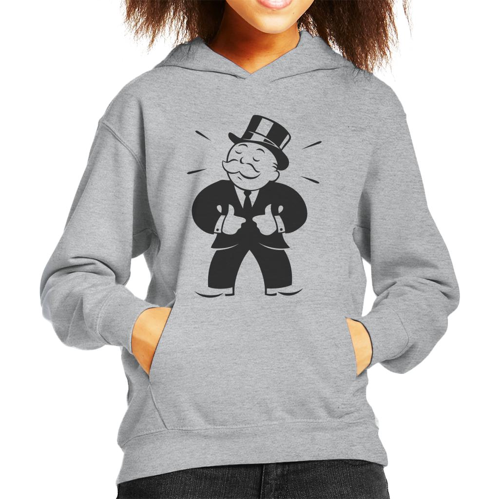 Monopoly Man Thumbs Up Kid's Hooded Sweatshirt product image 1