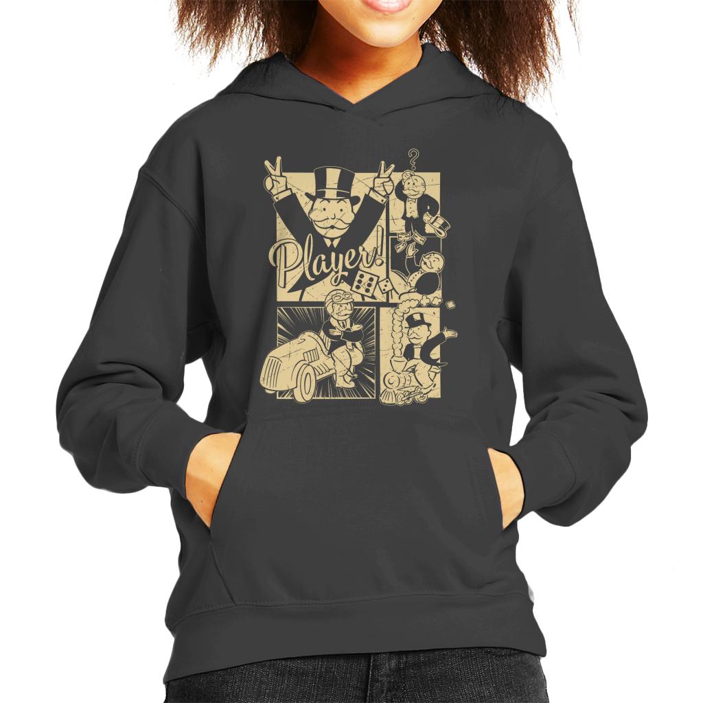 Monopoly Man Player Montage Kid's Hooded Sweatshirt product image 4