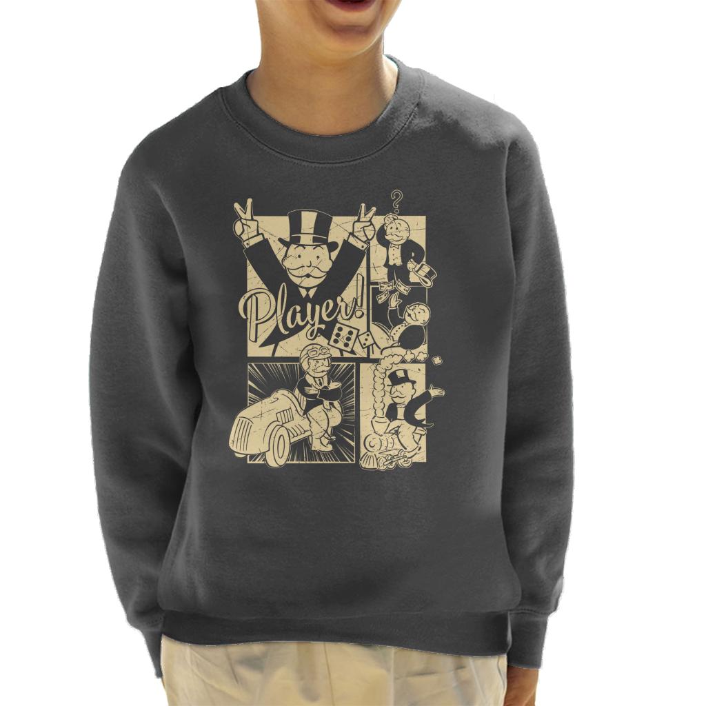 Monopoly Man Player Montage Kid's Sweatshirt product image 4