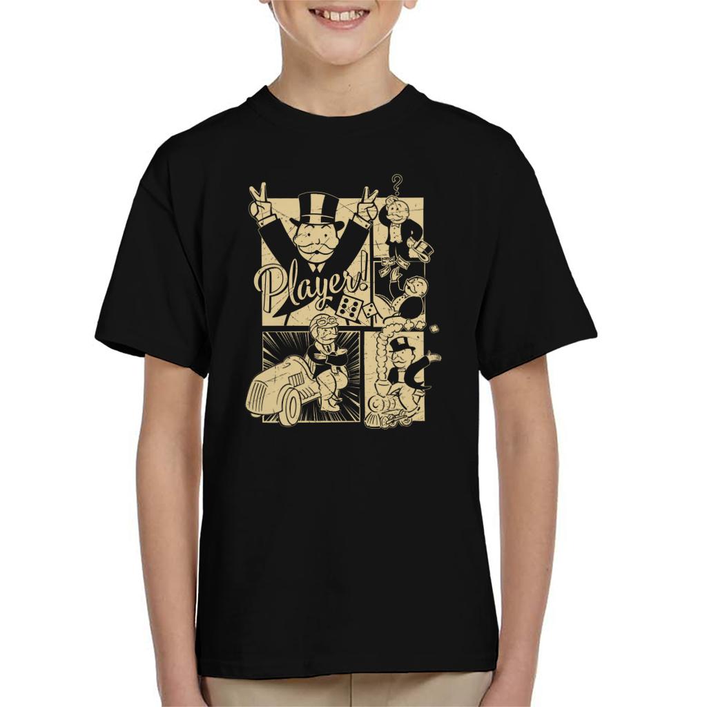Monopoly Man Player Montage Kid's T-Shirt product image 1