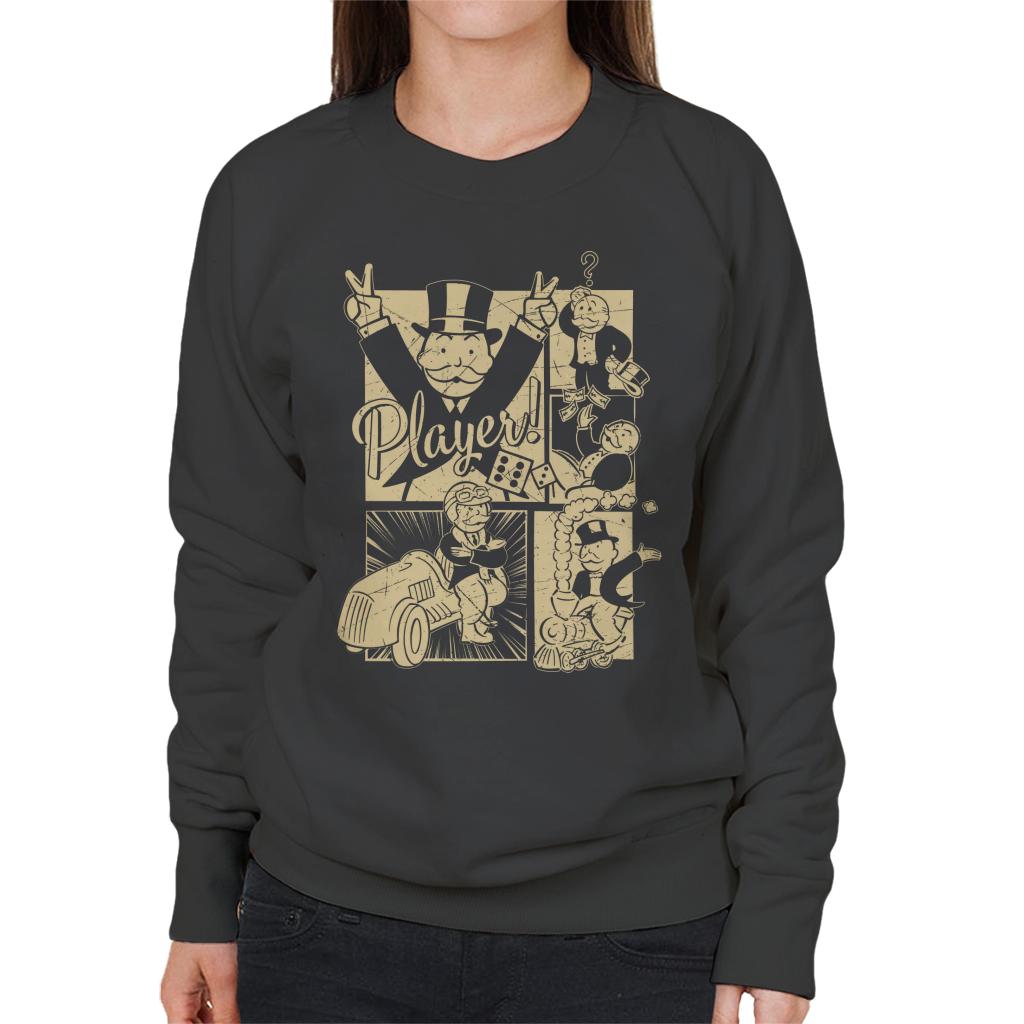 Monopoly Man Player Montage Women's Sweatshirt product image 4