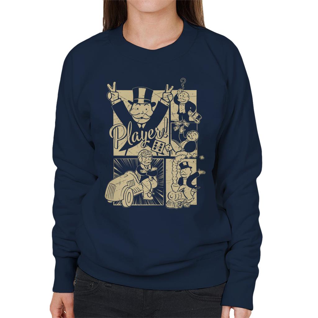Monopoly Man Player Montage Women's Sweatshirt product image 6