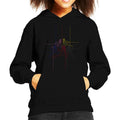 Power Rangers Action Pose Line Art Kid's Hooded Sweatshirt product image 1