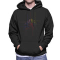 Power Rangers Action Pose Line Art Men's Hooded Sweatshirt product image 1