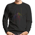 Power Rangers Action Pose Line Art Men's Sweatshirt product image 1