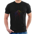 Power Rangers Action Pose Line Art Men's T-Shirt product image 1