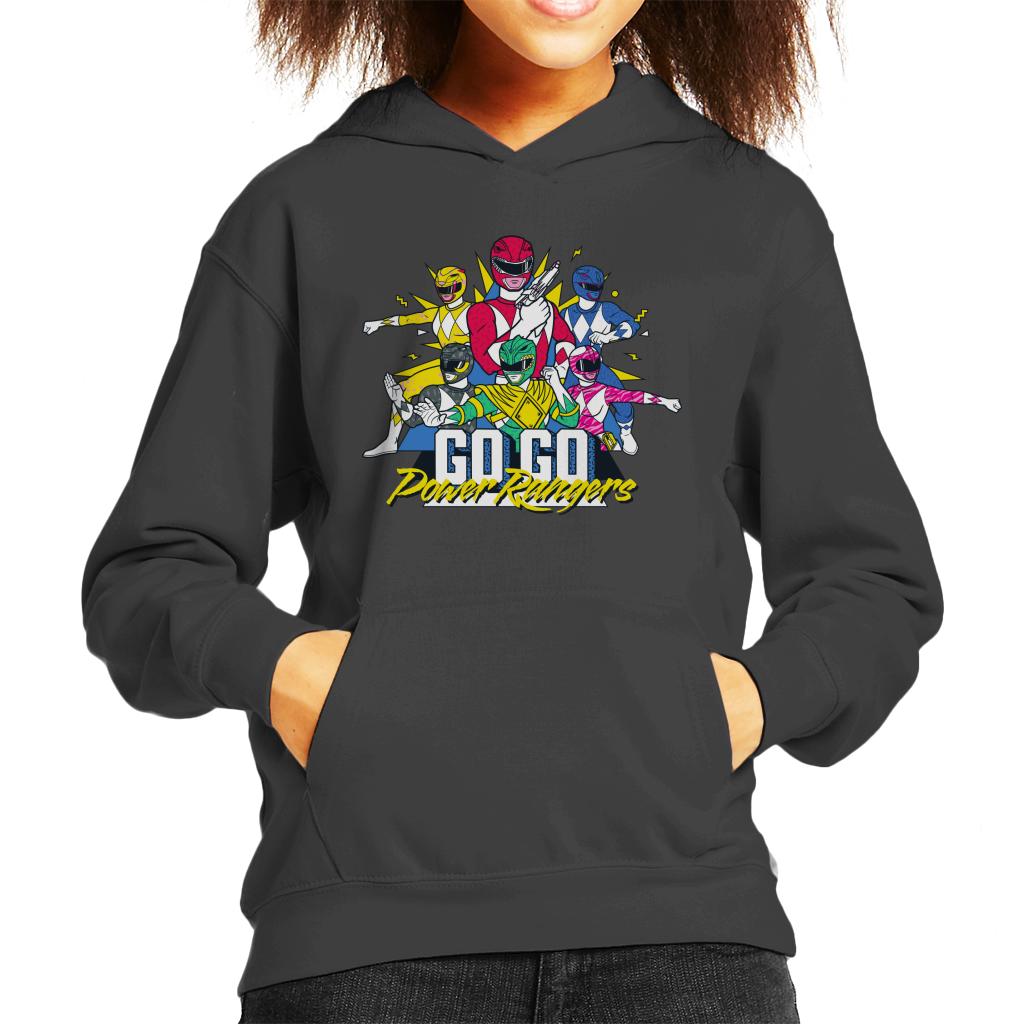 Power Rangers Go Go Retro 90s Kid's Hooded Sweatshirt product image 1