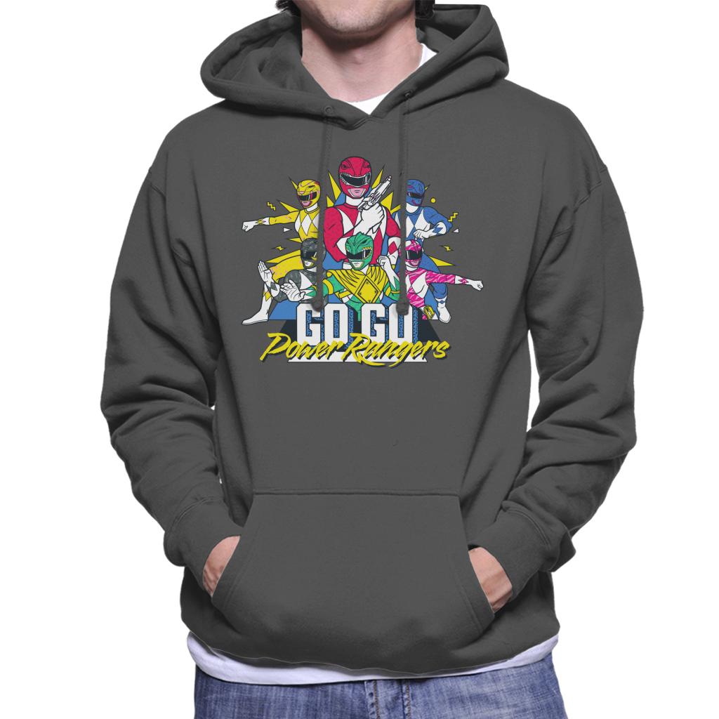 Power Rangers Go Go Retro 90s Men's Hooded Sweatshirt product image 1