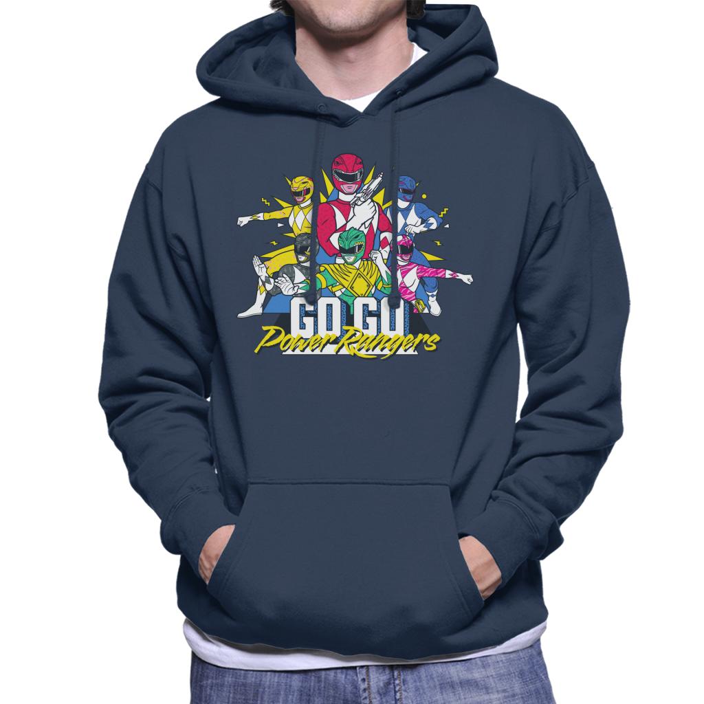 Power Rangers Go Go Retro 90s Men's Hooded Sweatshirt product image 4