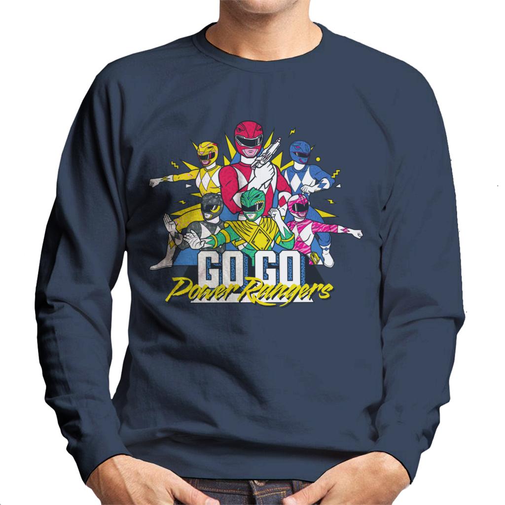 Power Rangers Go Go Retro 90s Men's Sweatshirt product image 4