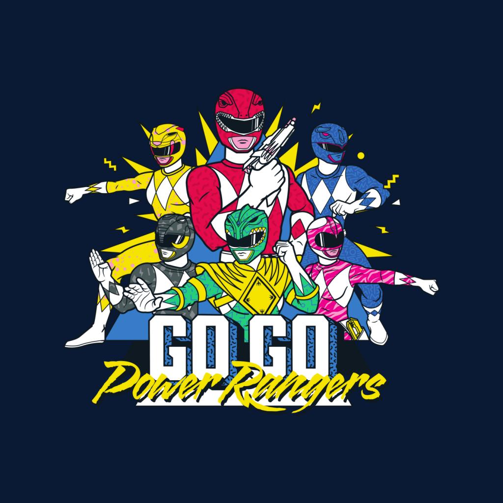 Power Rangers Go Go Retro 90s Women's Hooded Sweatshirt product image 5