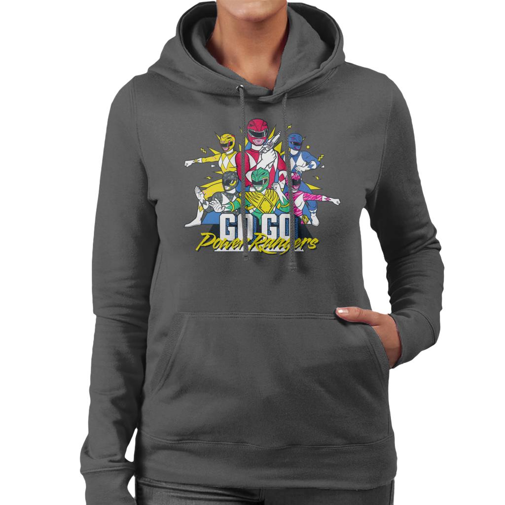 Power Rangers Go Go Retro 90s Women's Hooded Sweatshirt product image 1
