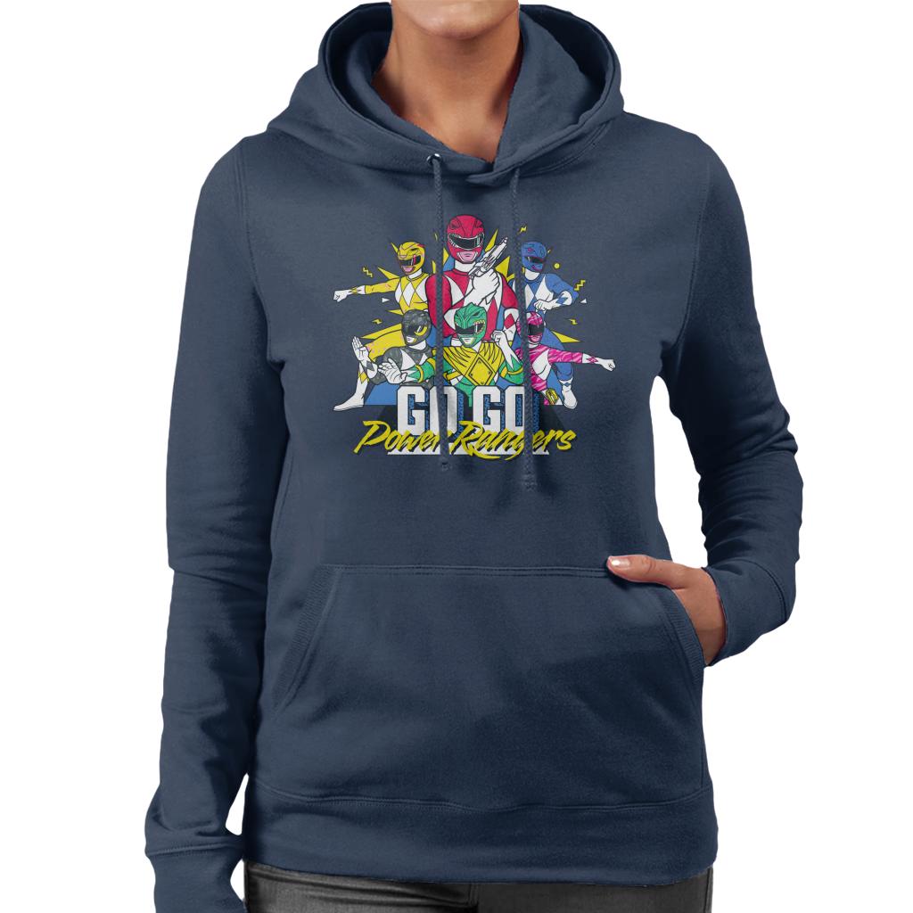 Power Rangers Go Go Retro 90s Women's Hooded Sweatshirt product image 4