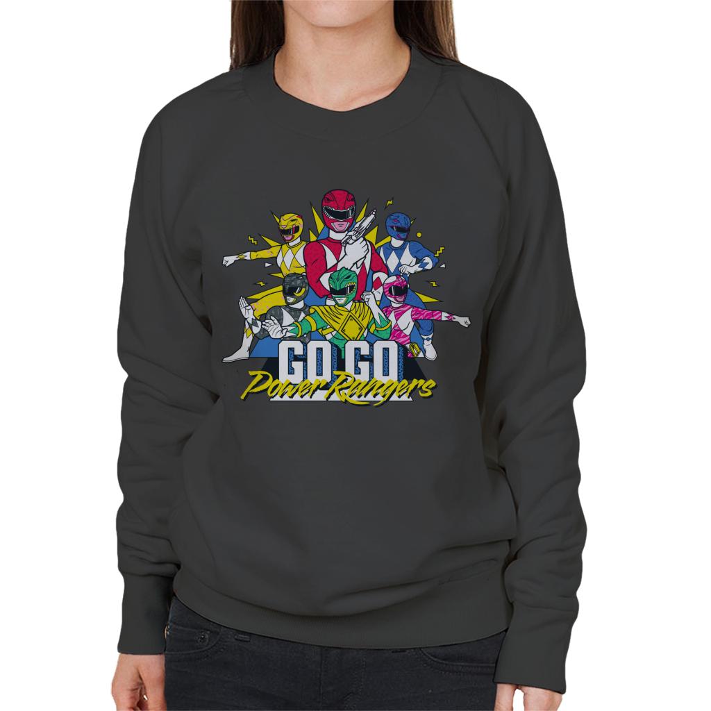 Power Rangers Go Go Retro 90s Women's Sweatshirt product image 1
