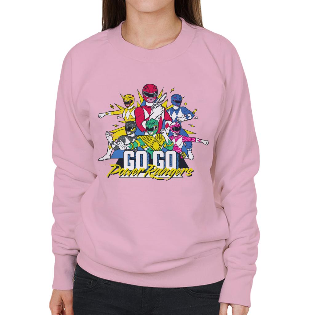 Power Rangers Go Go Retro 90s Women's Sweatshirt product image 6