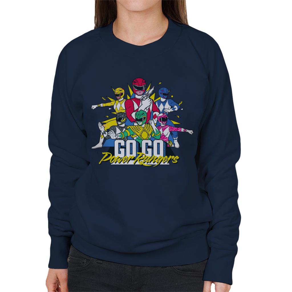 Power Rangers Go Go Retro 90s Women's Sweatshirt product image 4