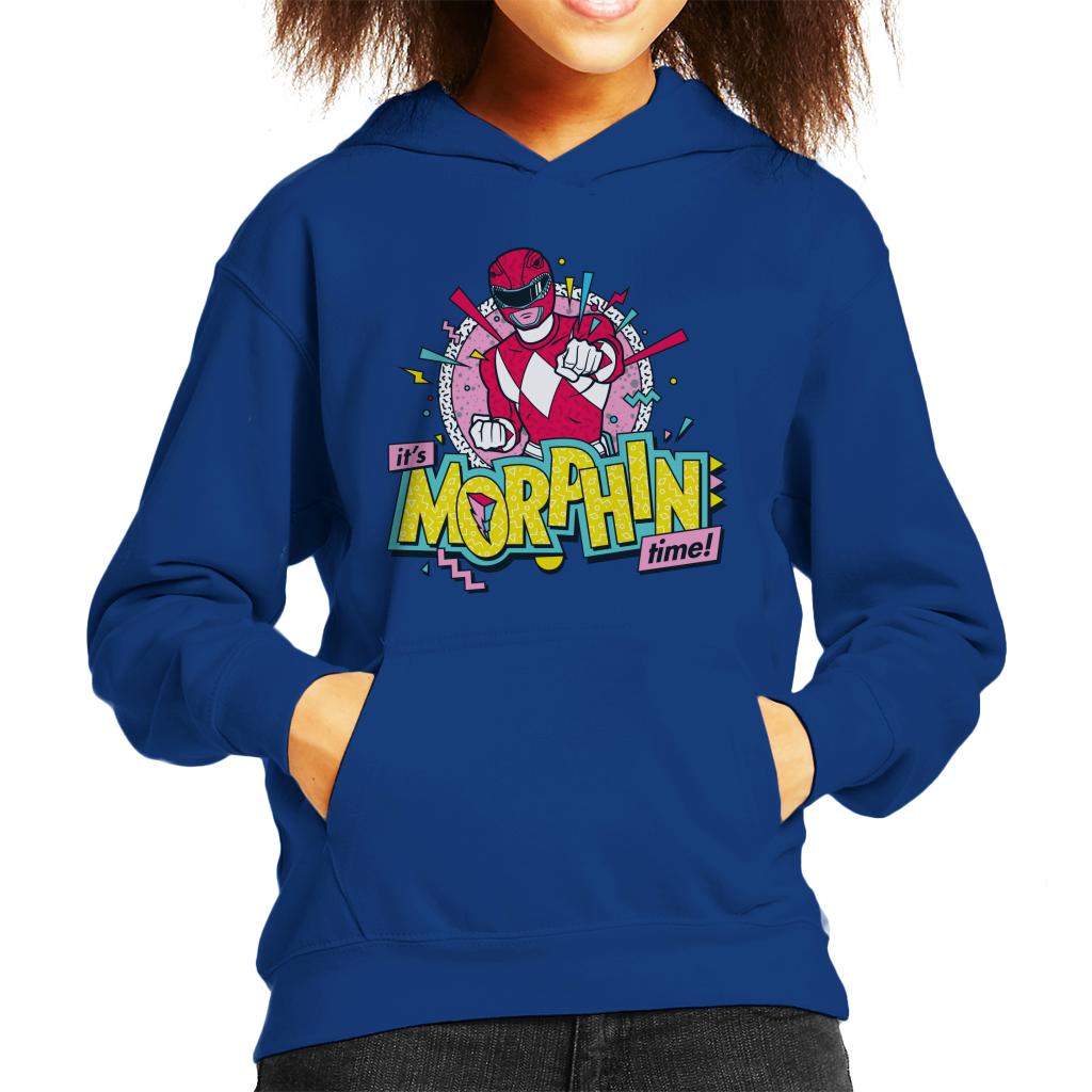 Power Rangers Its Morphin Time Retro Kid's Hooded Sweatshirt product image 4