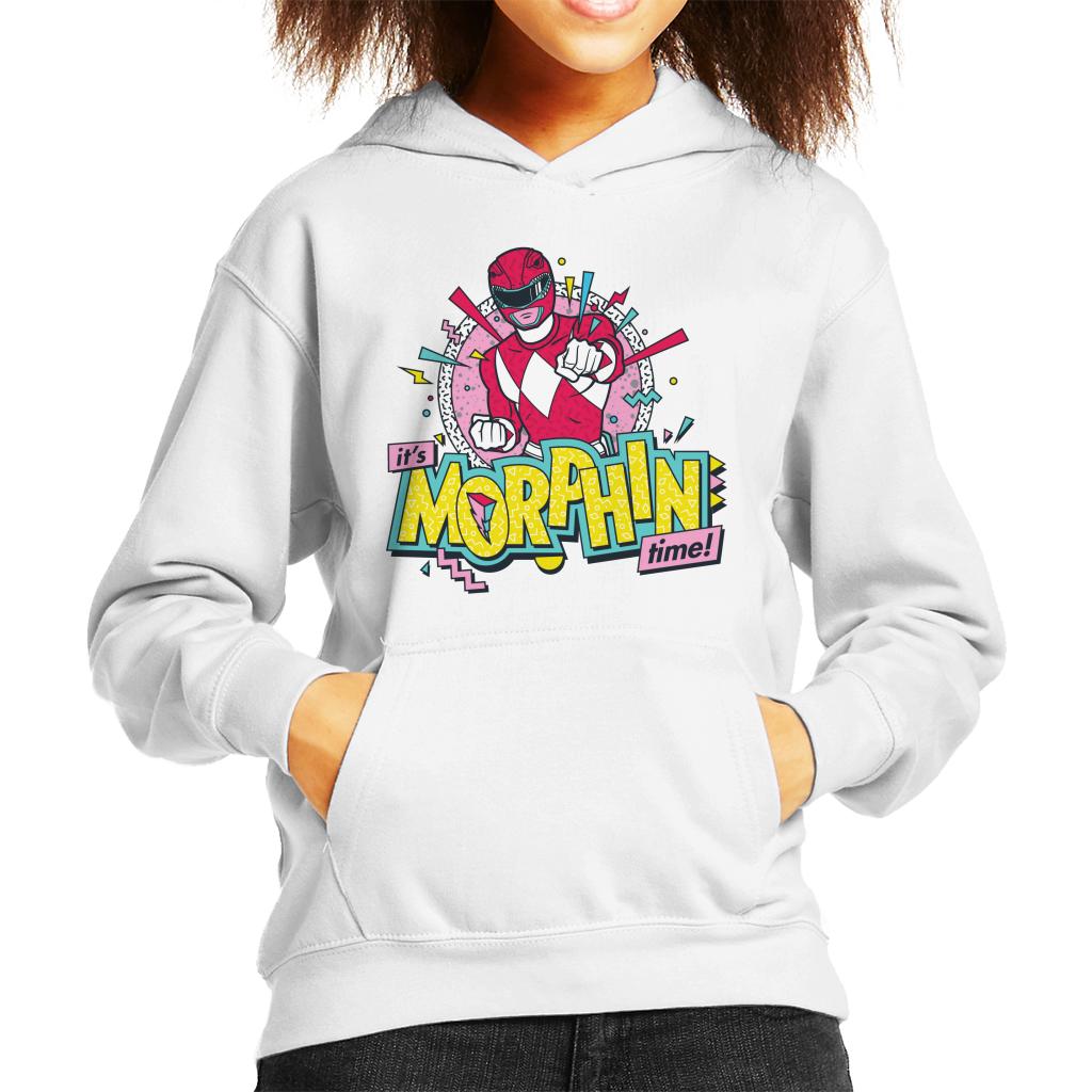 Power Rangers Its Morphin Time Retro Kid's Hooded Sweatshirt product image 6
