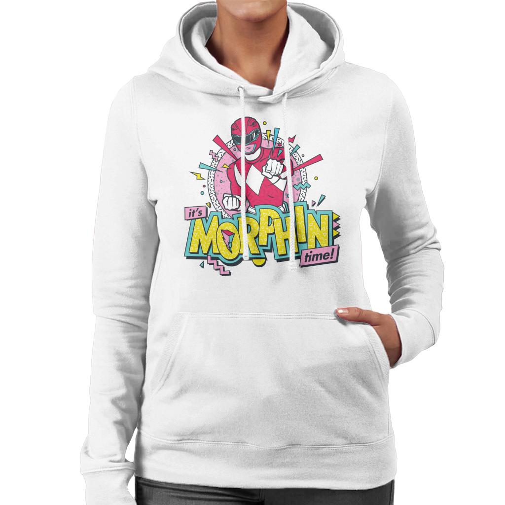Power Rangers Its Morphin Time Retro Women's Hooded product image 4
