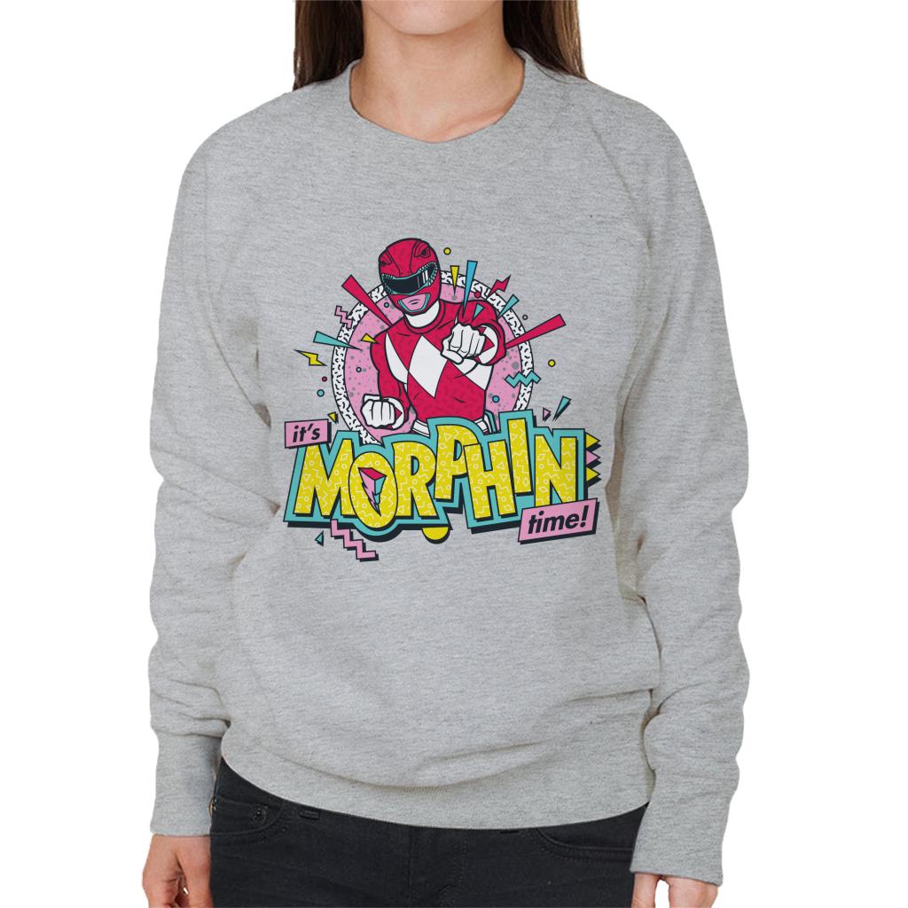 Power Rangers Its Morphin Time Retro Women's Sweatshirt product image 1