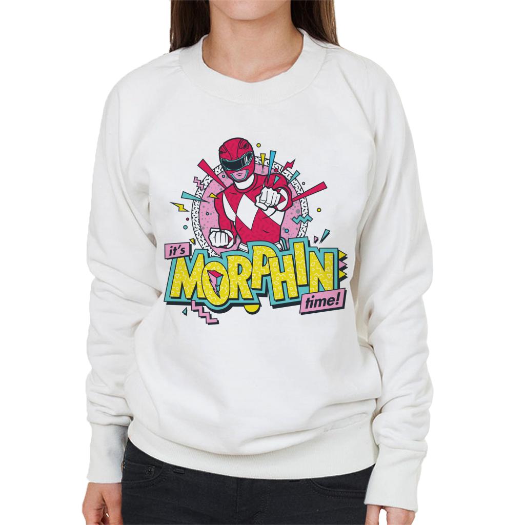 Power Rangers Its Morphin Time Retro Women's Sweatshirt product image 4