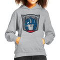 Transformers Optimus Prime Retro Face Badge Kid's Hooded product image 1