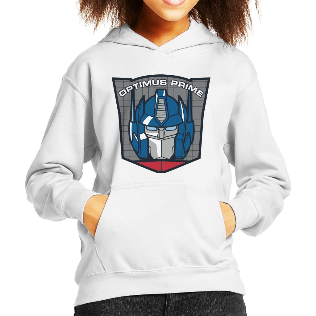 Transformers Optimus Prime Retro Face Badge Kid's Hooded product image 6