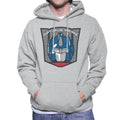 Transformers Optimus Prime Retro Face Badge Men's Hooded product image 1
