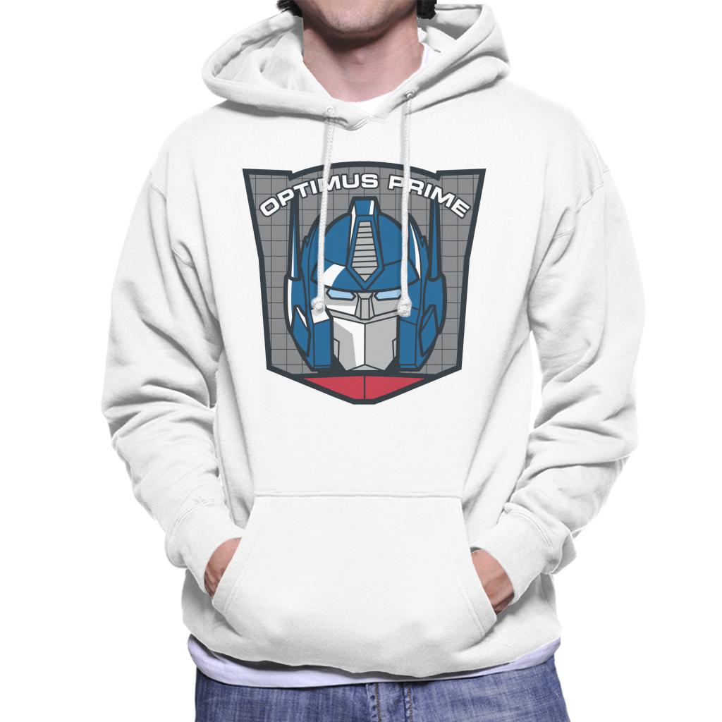 Transformers Optimus Prime Retro Face Badge Men's Hooded product image 4
