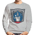Transformers Optimus Prime Retro Face Badge Men's Sweatshirt product image 1