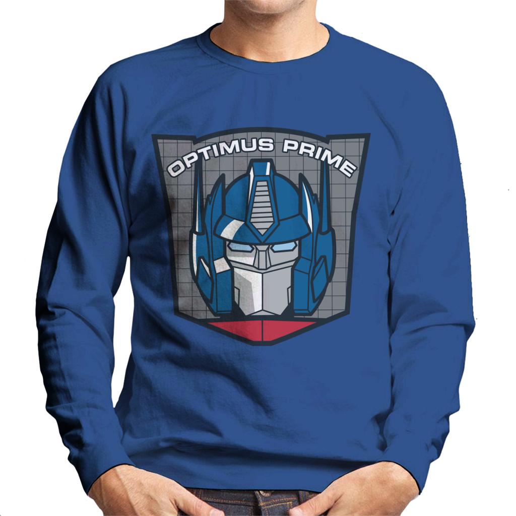 Transformers Optimus Prime Retro Face Badge Men's Sweatshirt product image 6