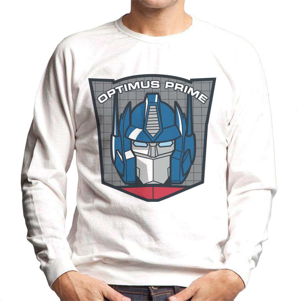 Transformers Optimus Prime Retro Face Badge Men's Sweatshirt product image 4