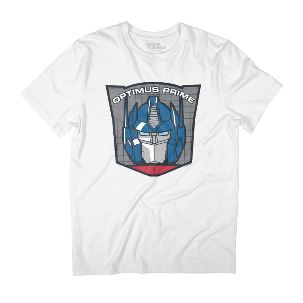 Transformers Optimus Prime Retro Face Badge Men's T-Shirt product image 1