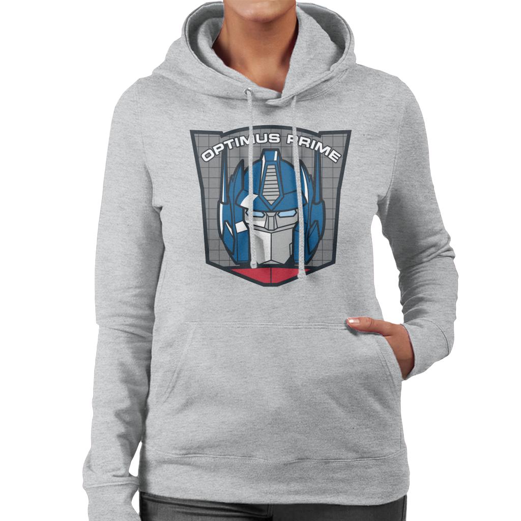Transformers Optimus Prime Retro Face Badge Women's Hooded product image 1