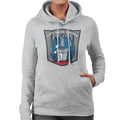 Transformers Optimus Prime Retro Face Badge Women's Hooded product image 1